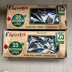 2 Boxes Fiesta Vintage 25 Outdoor Lites